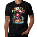 Merry Fishmas Santa Fishing Lovers Funny Fisherman Christmas  Soft T-Shirt