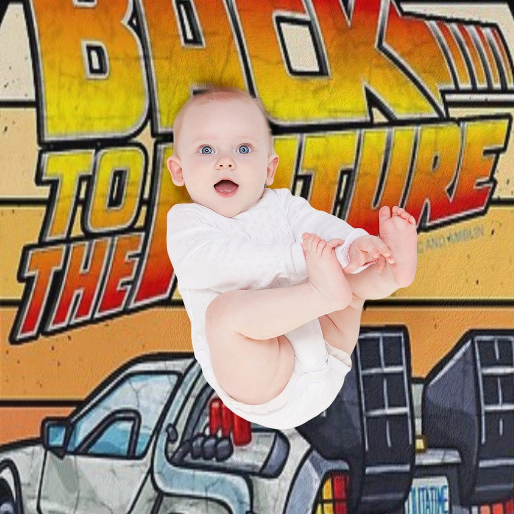 Back to The Future - DMC DeLorean Eco-conscious Throw Blanket