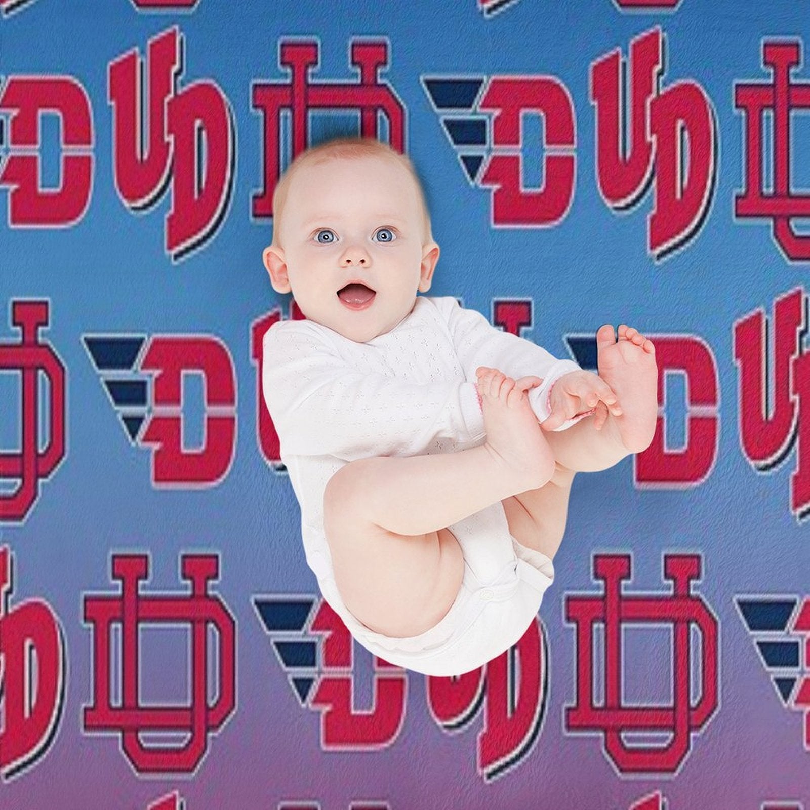 University of Dayton - Red White And Blue Lightweight Throw Blanket