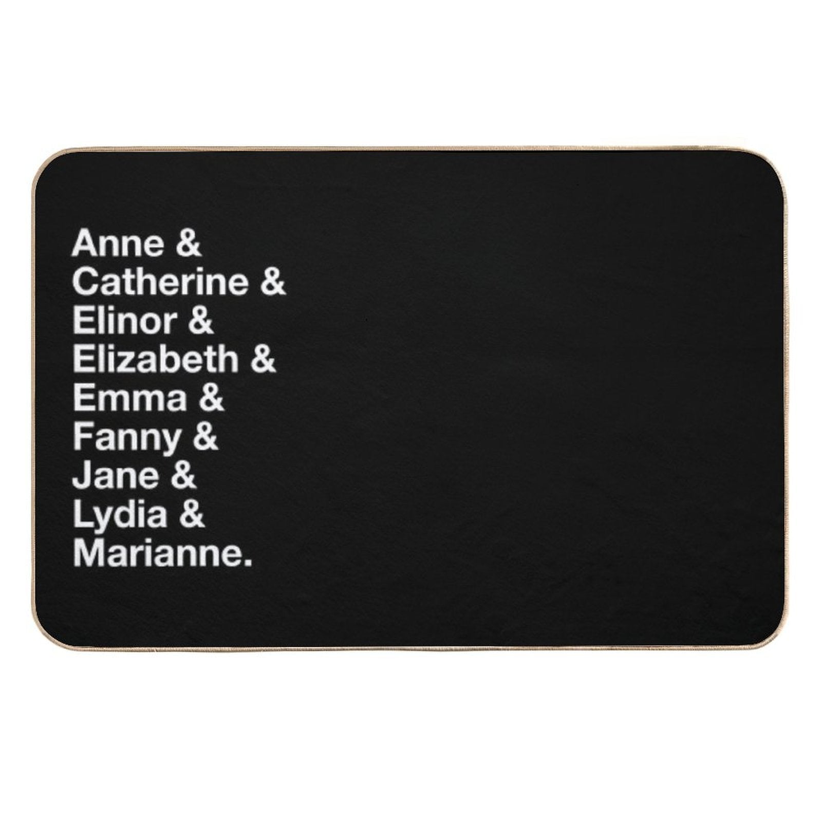 Women of Jane Austen  Eco-Friendly Bath Mat