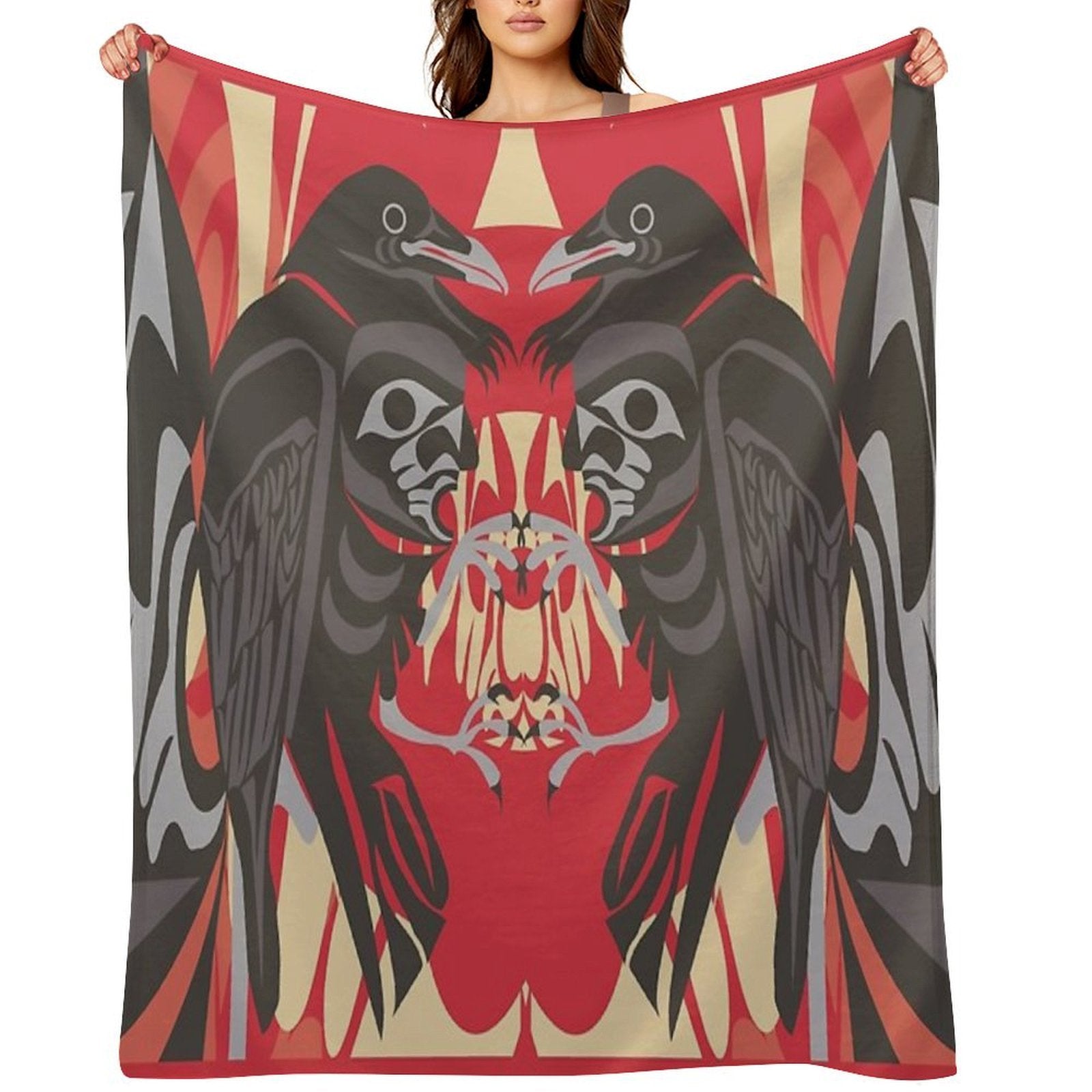 Raven Vision Gift-ready Throw Blanket