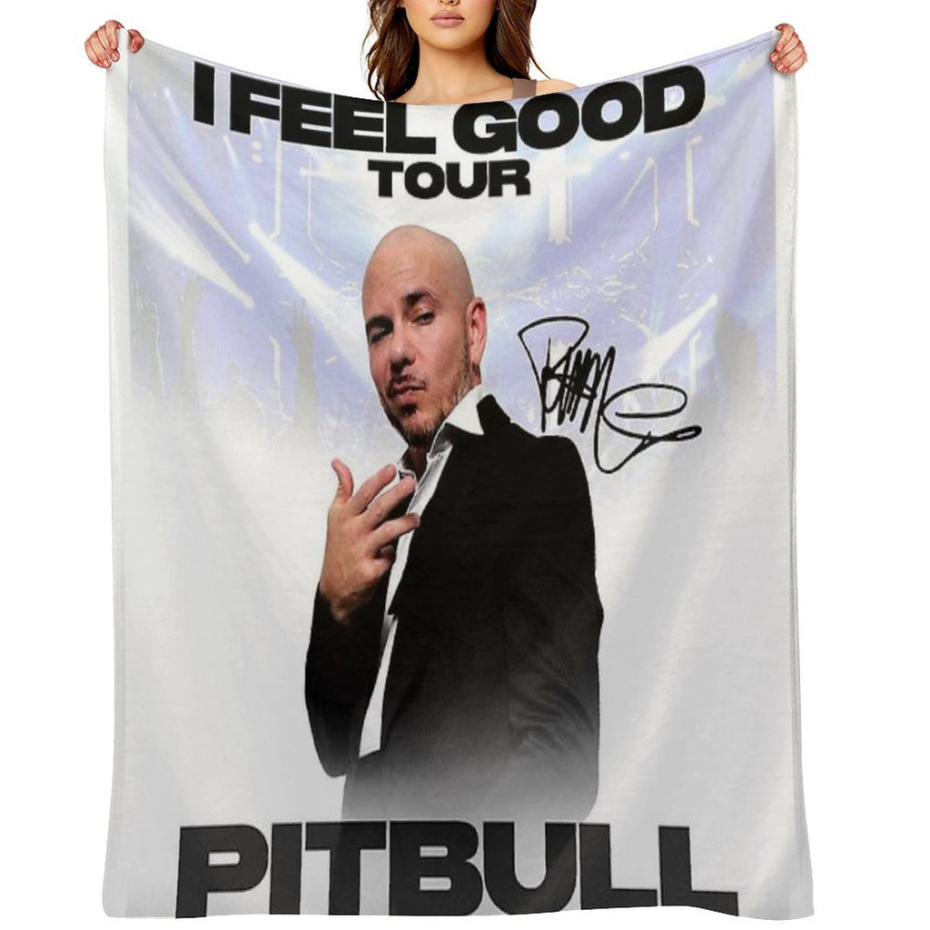 Pitbull Mr.Worldwide I Feel Good Tour 2021 Signature Durable Throw Blanket