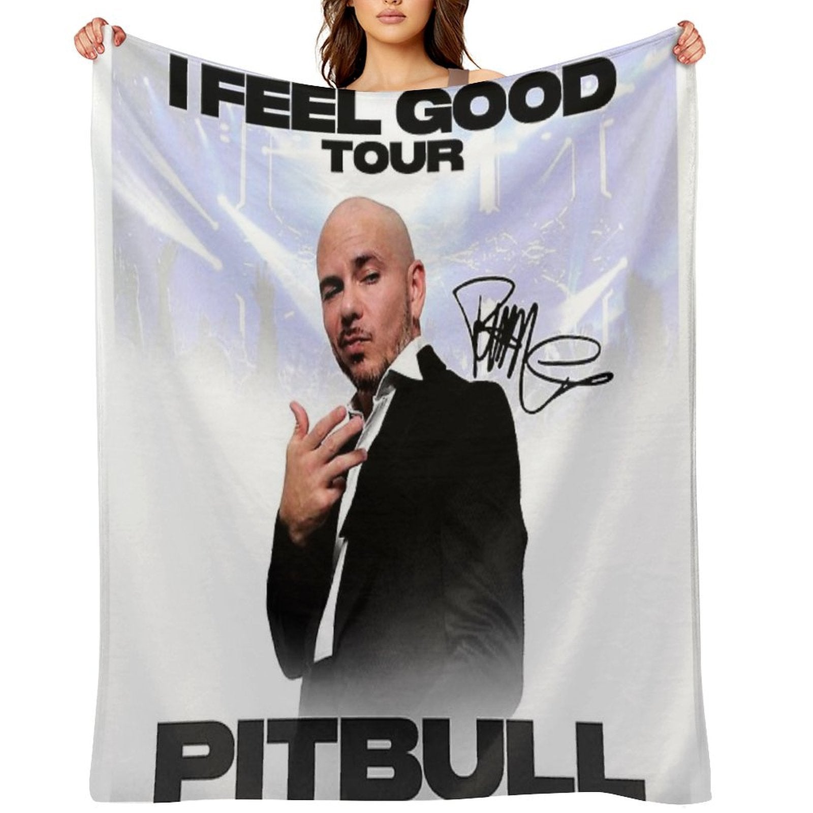 Pitbull Mr.Worldwide I Feel Good Tour 2021 Signature Durable Throw Blanket