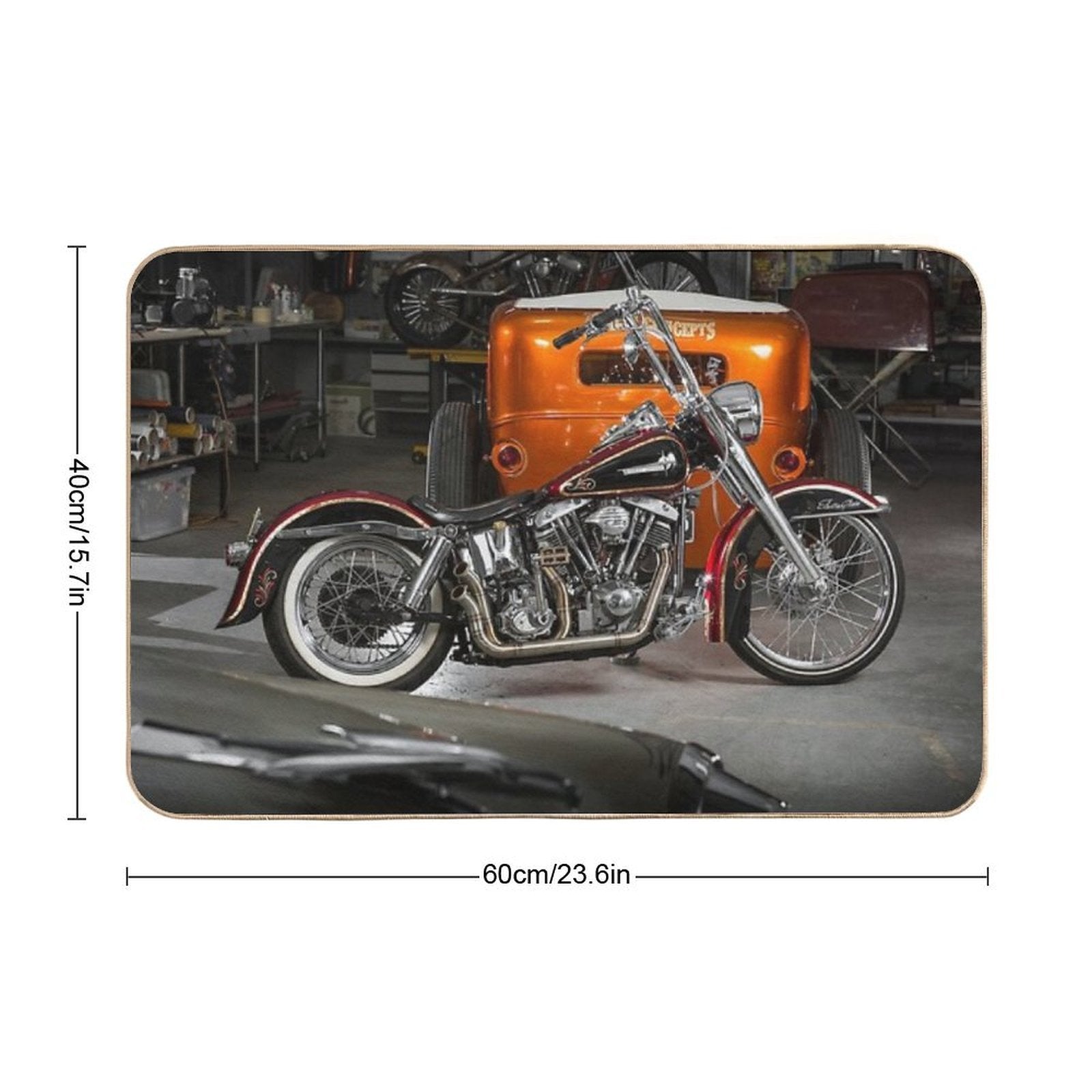 Damien King's Harley Davidson  High-Traffic Bath Mat