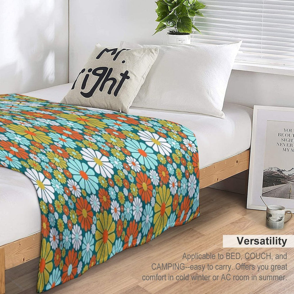 60's Wallpaper  One Wrinkle-free Throw Blanket