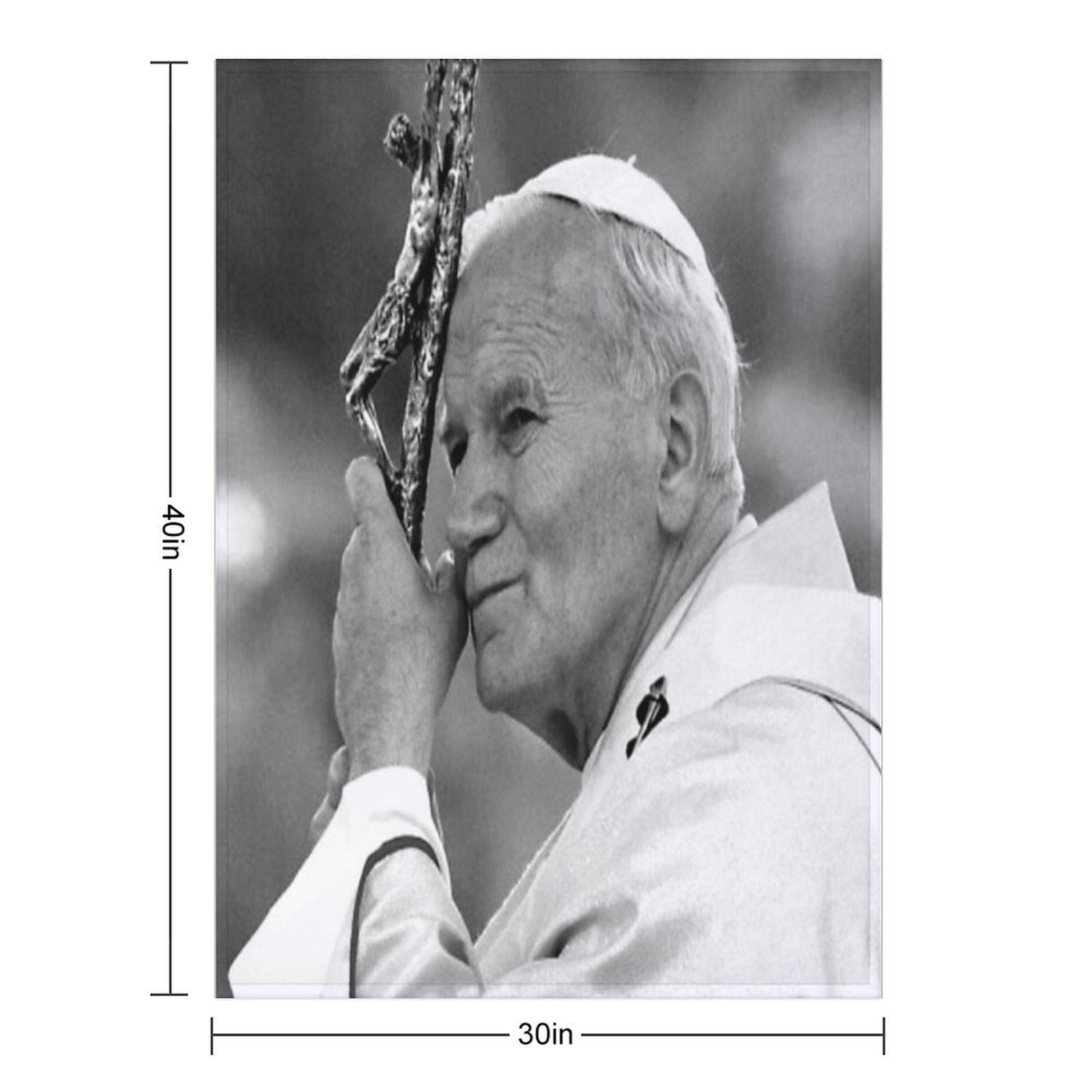 Pope John Paul II Comfort Throw Blanket