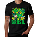 Brasil Flag Outfit Idea For Kids Brazil & Brazilian Flag  Eco-friendly Material T-Shirt