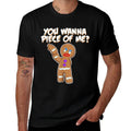 Miftees Christmass You Wanna Piece Of Me Funny Gingerbread Man  Odor-resistant T-Shirt