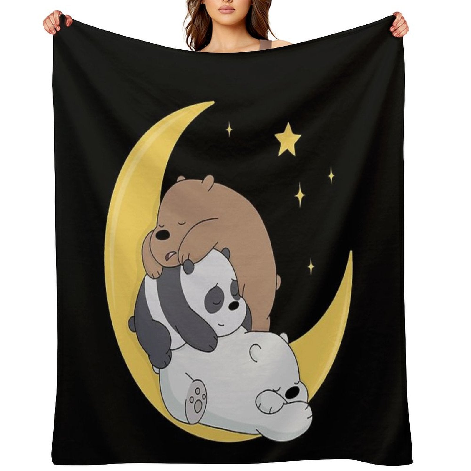 We Bare Bears Compact Throw Blanket