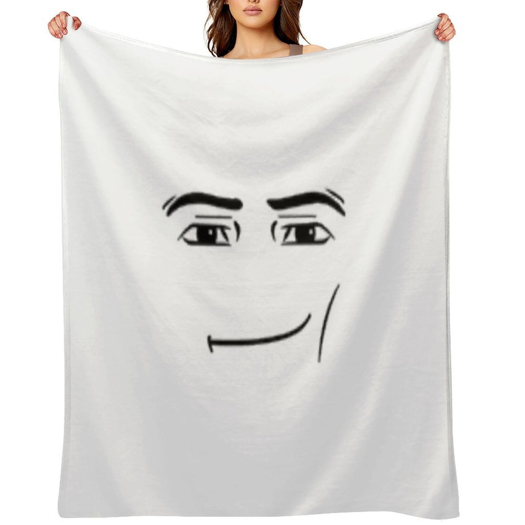 The Man Face Durable Throw Blanket