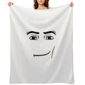 The Man Face Durable Throw Blanket