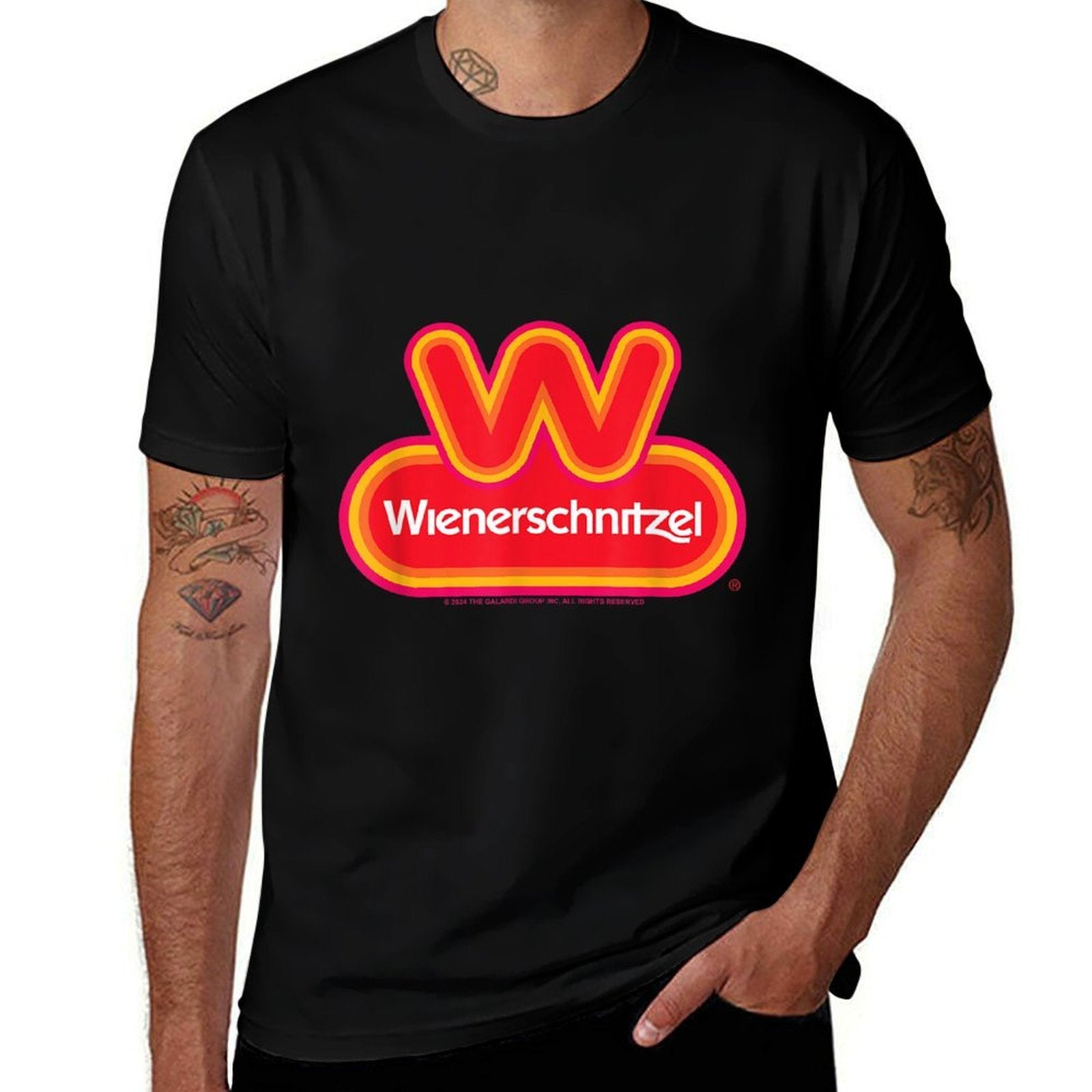Wienerschnitzel Classic Logo Chest Emblem  Polyester Blend T-Shirt