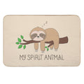 Sloth, My Spirit Animal  Slip-Resistant Bath Mat