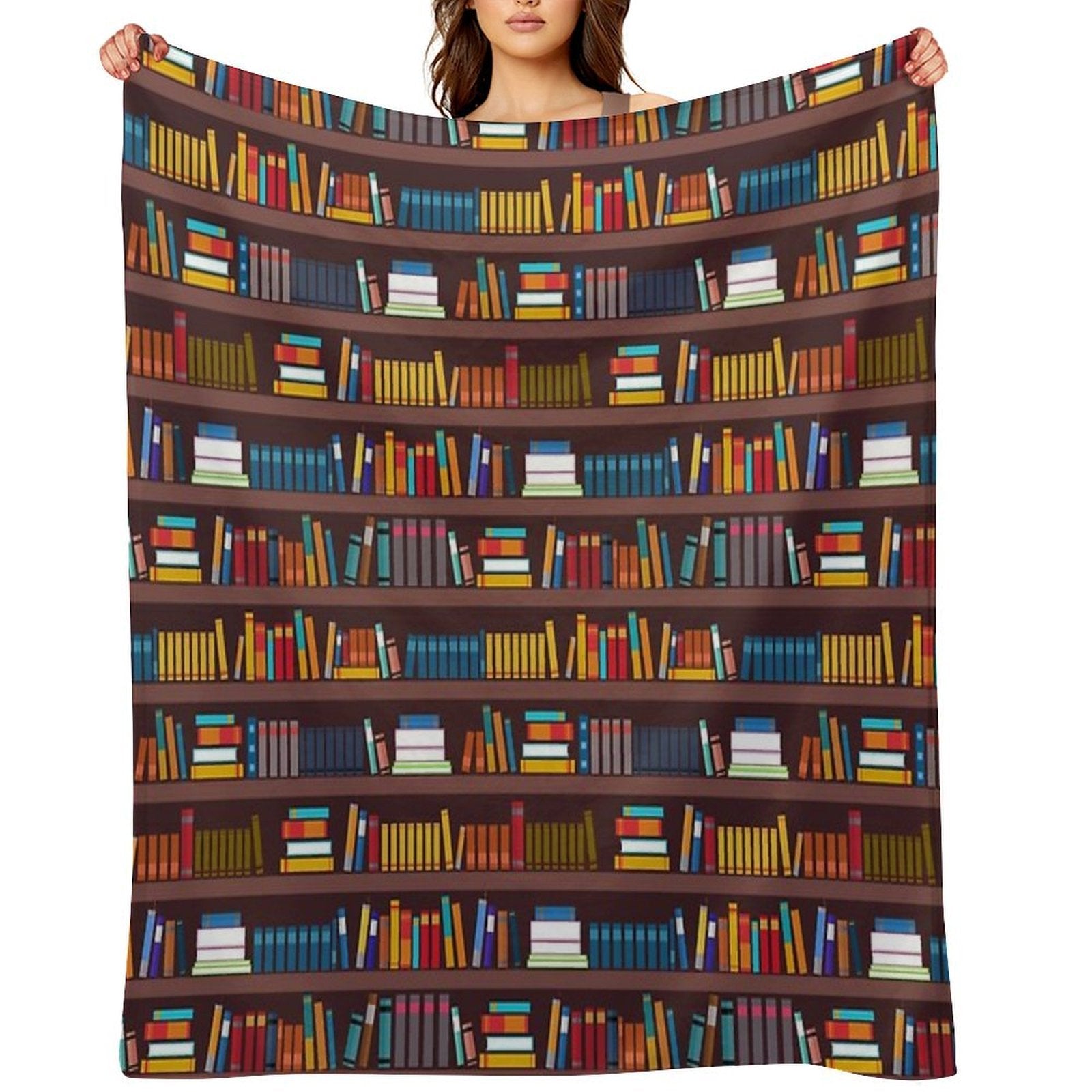 Book Pattern Durable Throw Blanket