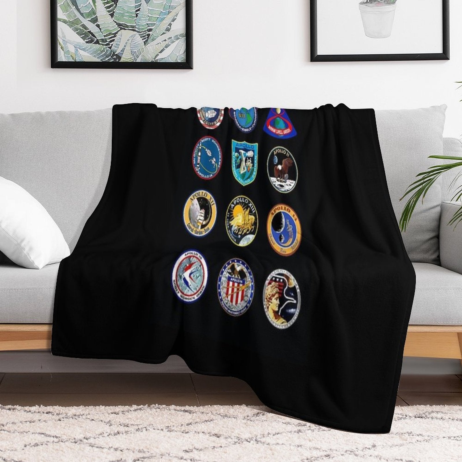 The Apollo Missions Nasa Astronomy Space Multi-functional Throw Blanket