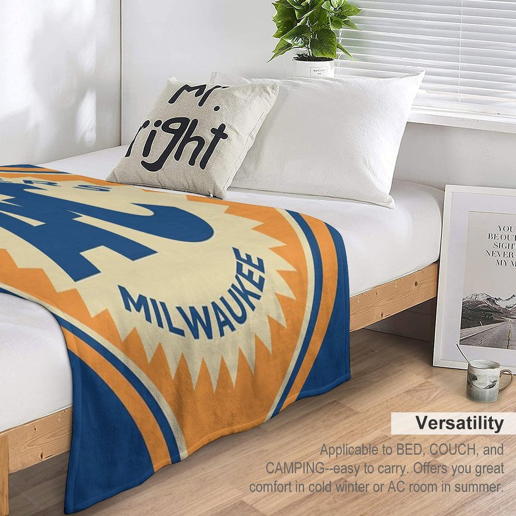 Allis Chalmers Retro Logo Machine-washable Throw Blanket