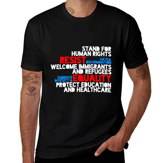 Anti Trump Protest T Shirt, Political T Shirt, Trump Shirt  Fade-proof Color T-Shirt