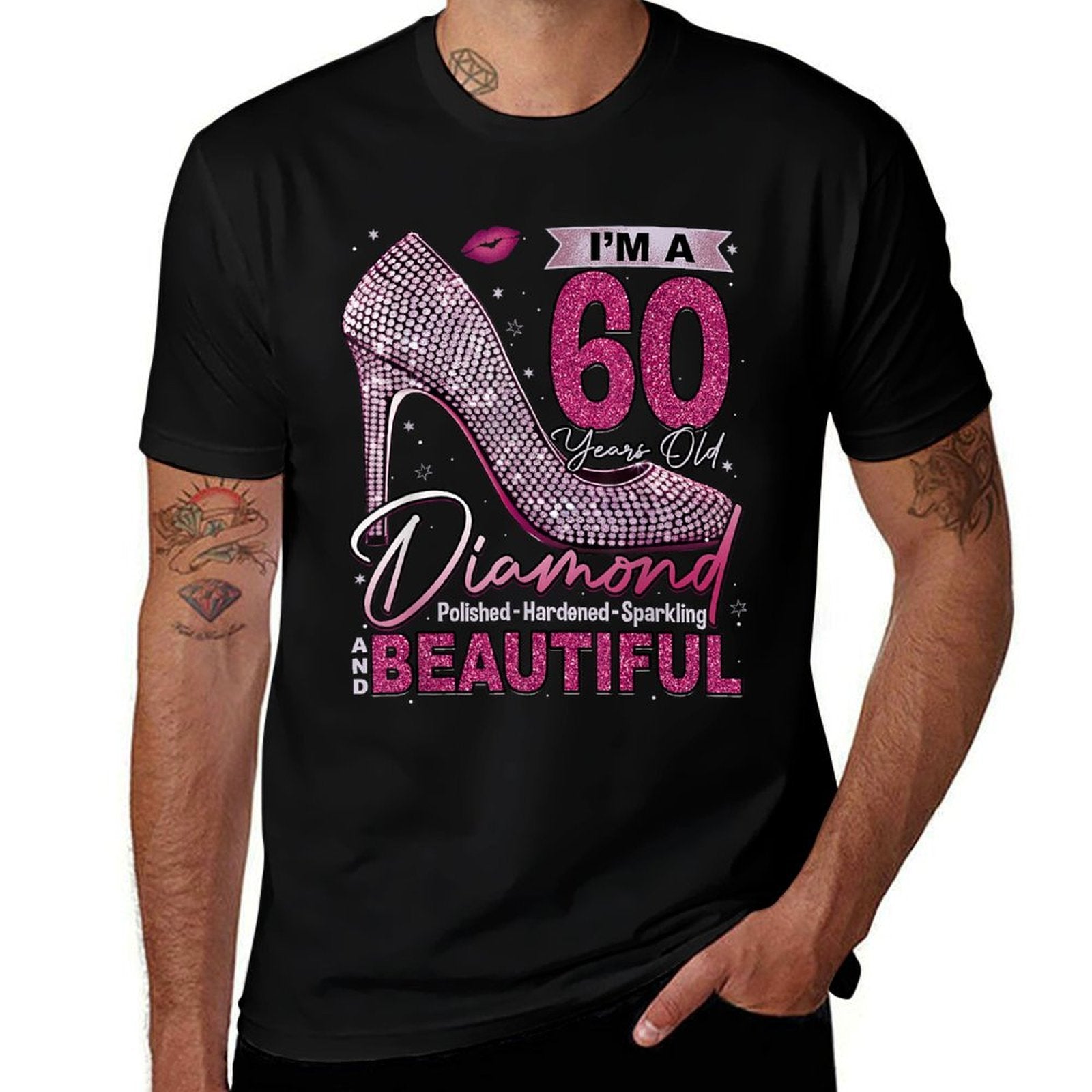 I'm A 60 Years Old Diamond, 60 And Fabulous 60th Birthday  Trendy Pattern T-Shirt