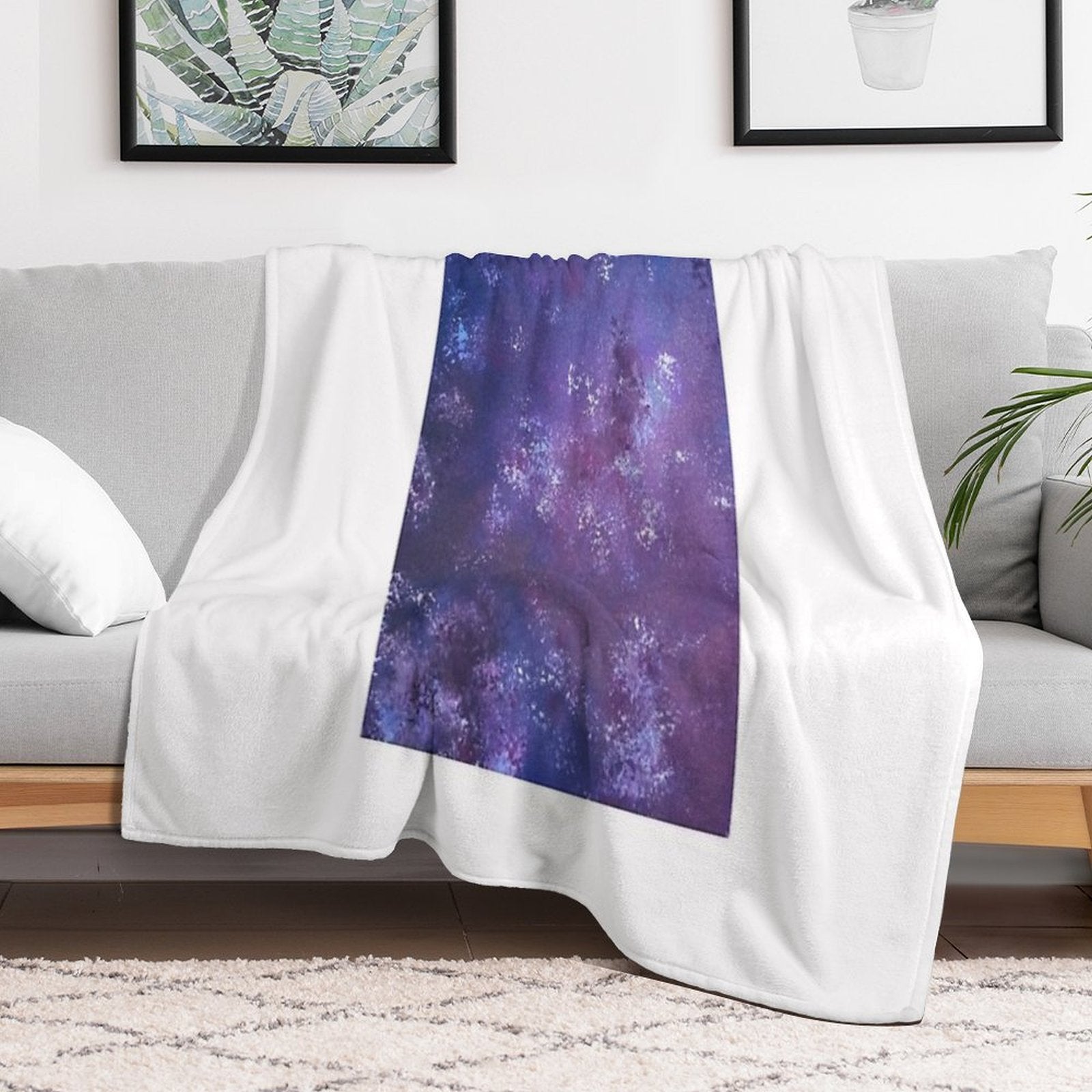 Another Take on Time And Space Velvety-soft Throw Blanket