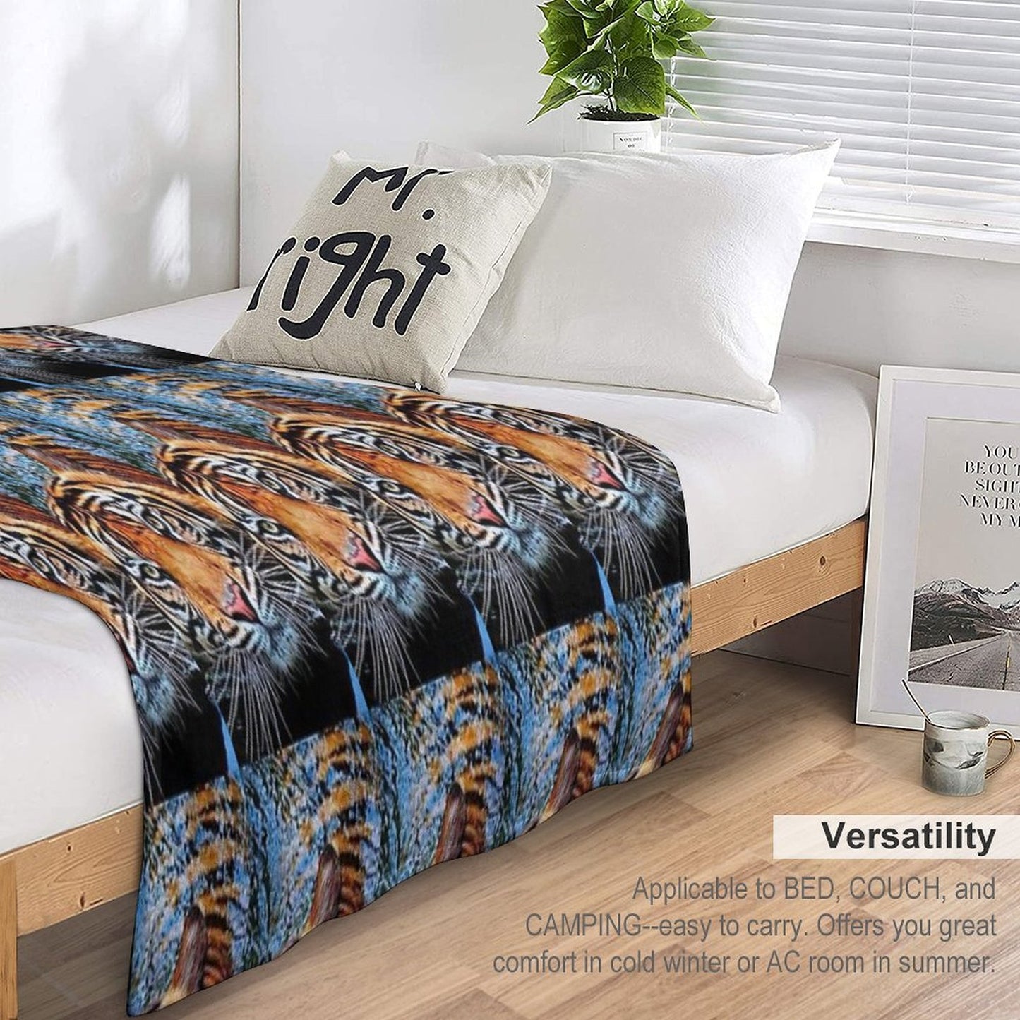 Beautiful Tigers Taking A Bathe in The Cool White Waters Are Absolutely Amazing Shrink-resistant Throw Blanket