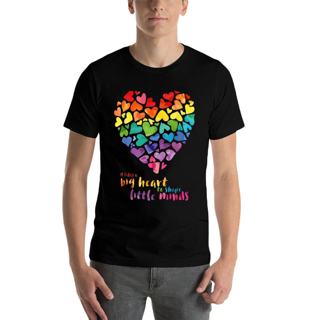 It Takes A Big Heart To Shape Little Minds Teacher Gift  Quick-drying T-Shirt