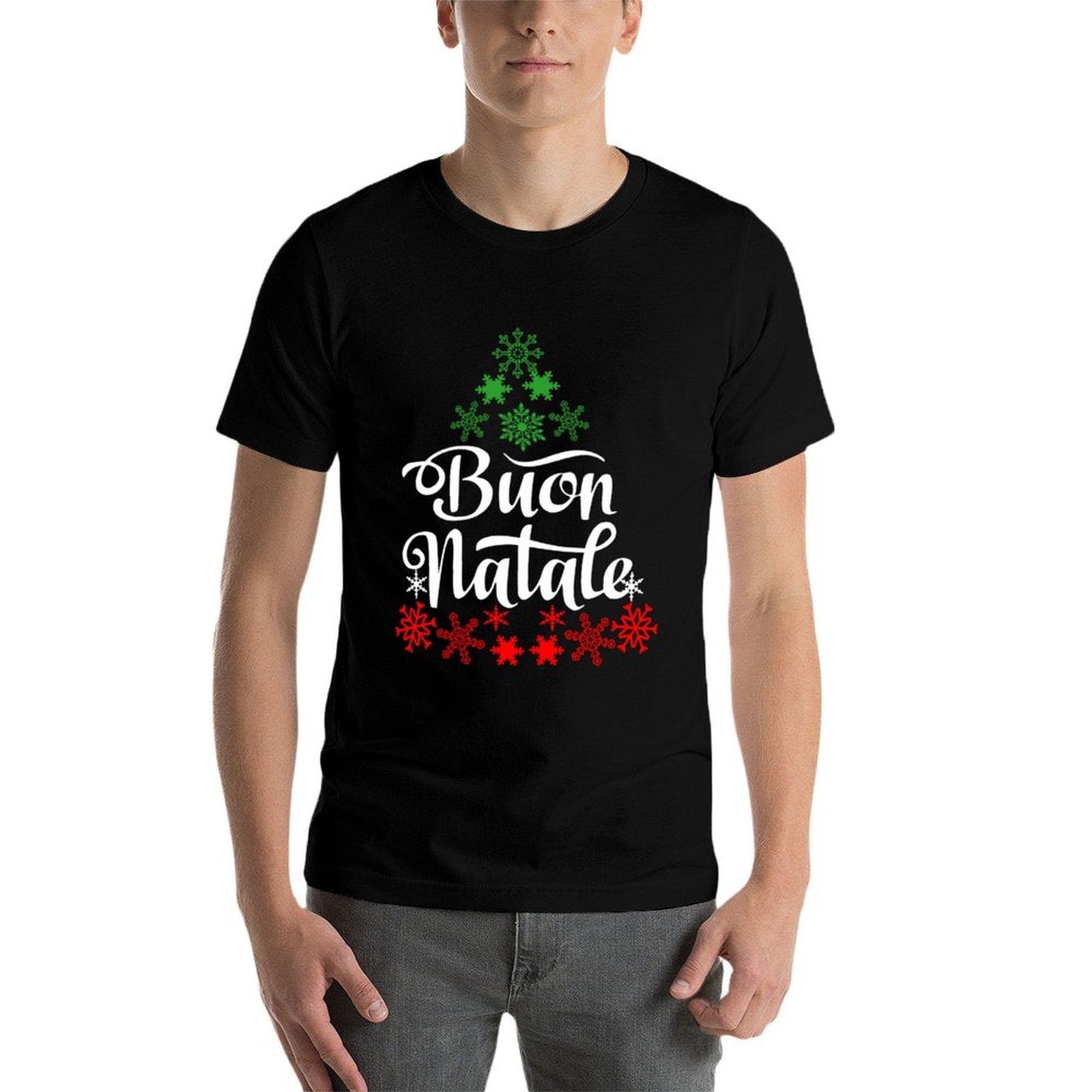 Italian Family Christmas Buon Natale Tree  Slim-fit Cut T-Shirt