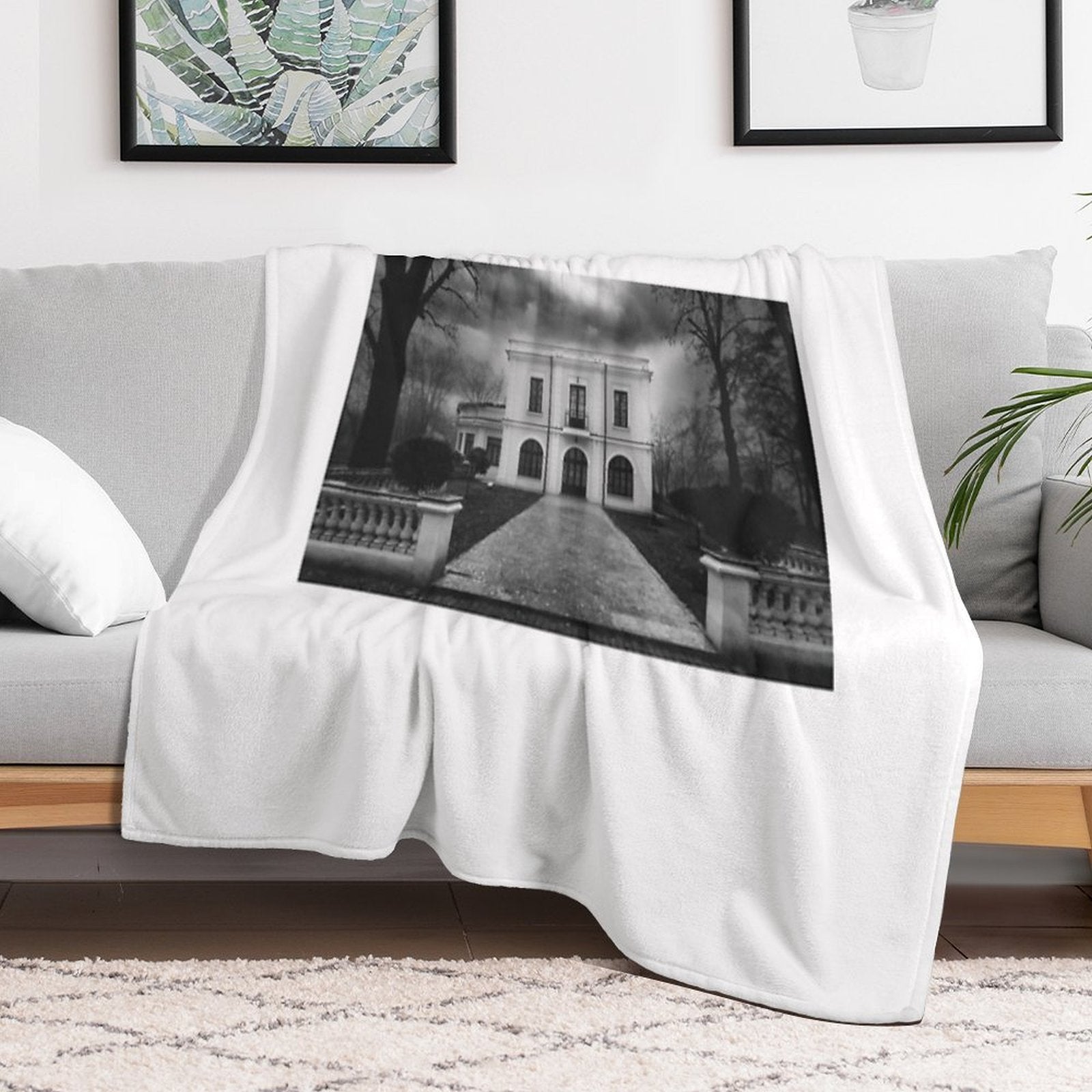 Bibesco Mansion Eco-conscious Throw Blanket