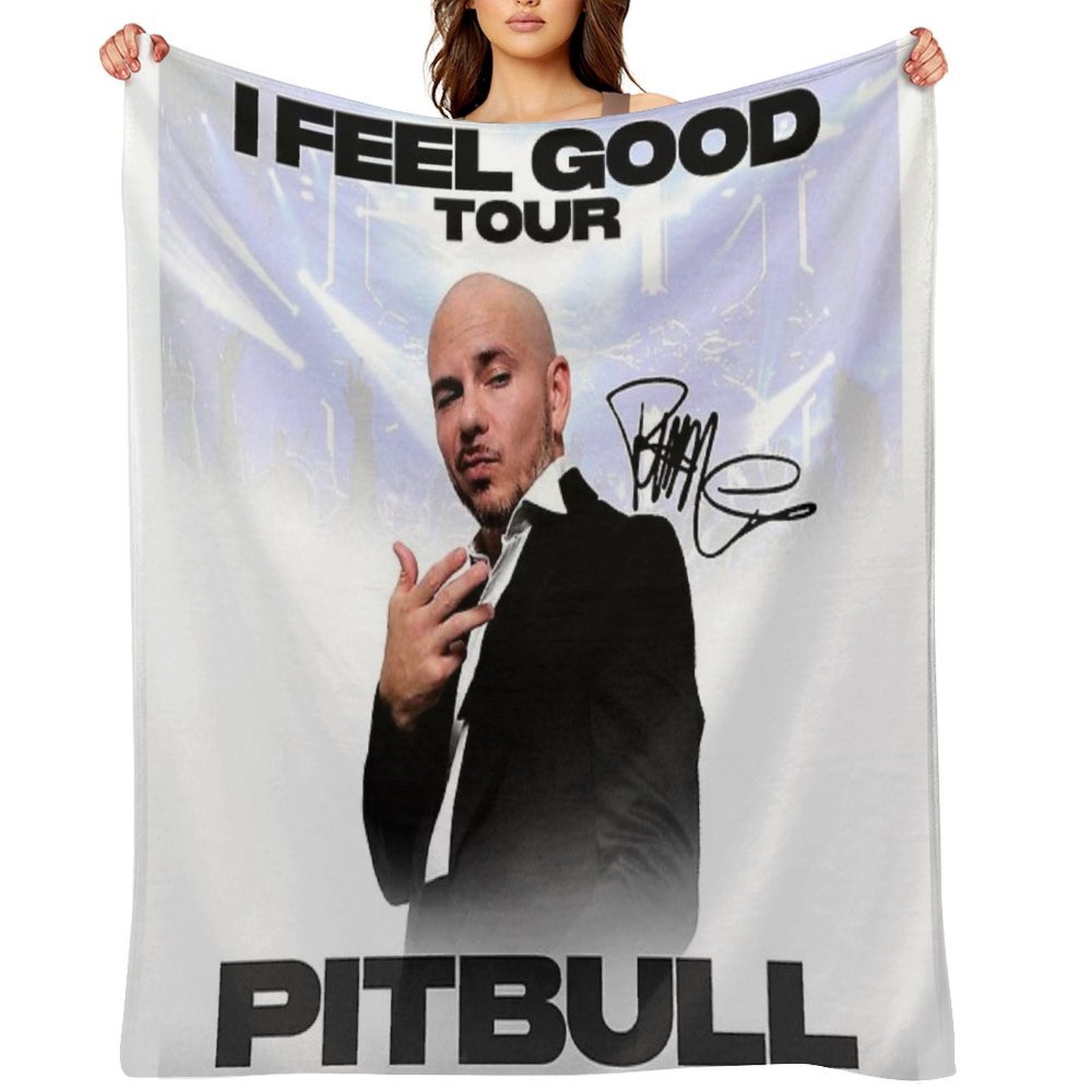 Pitbull Mr.Worldwide I Feel Good Tour 2021 Signature Durable Throw Blanket