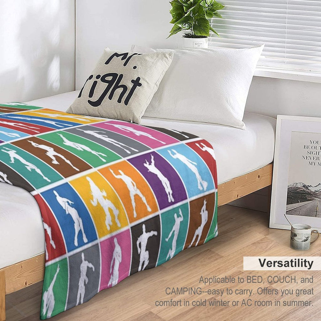 Battle Royale Victory Dance Rainbow Lattice Funny Eco-conscious Throw Blanket