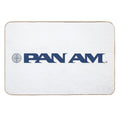 Pan Am Stylized Wordmark with Globe  Stain-Proof Bath Mat