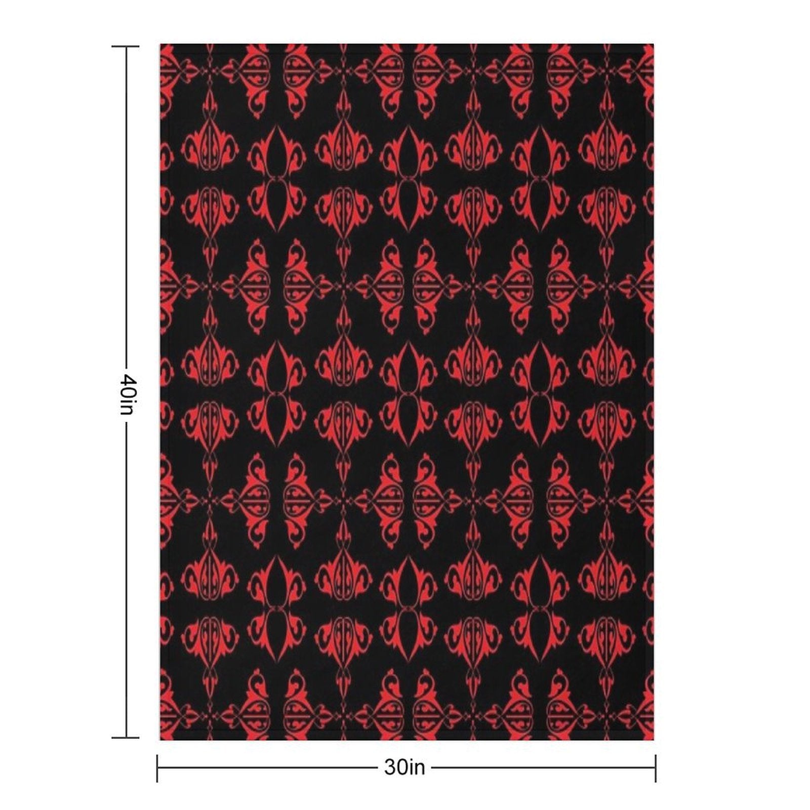 Vintage Abstract Design on Black Background Premium Throw Blanket