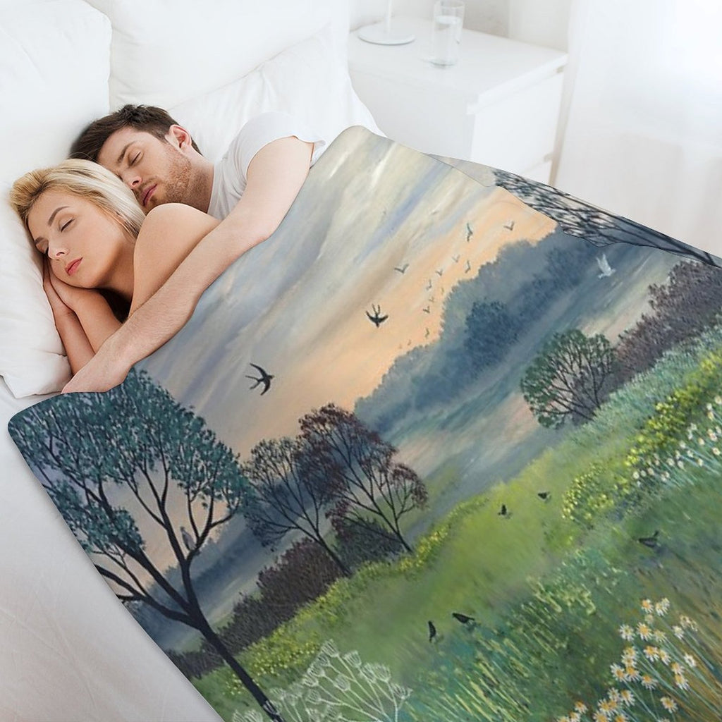 Summer's Eve Compact Throw Blanket