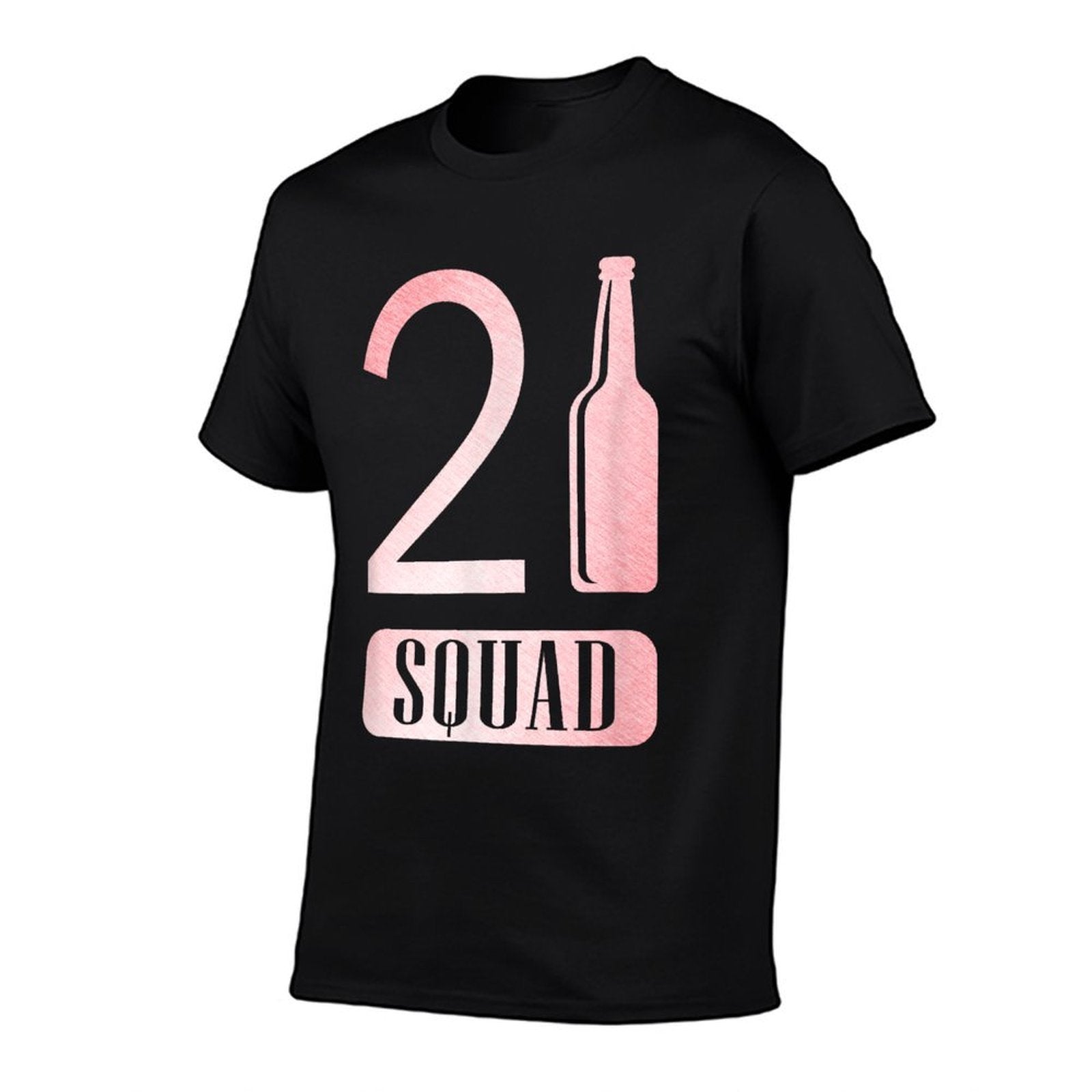 21st Squad Pink Birthday Funny Gift T  Fade-proof Color T-Shirt