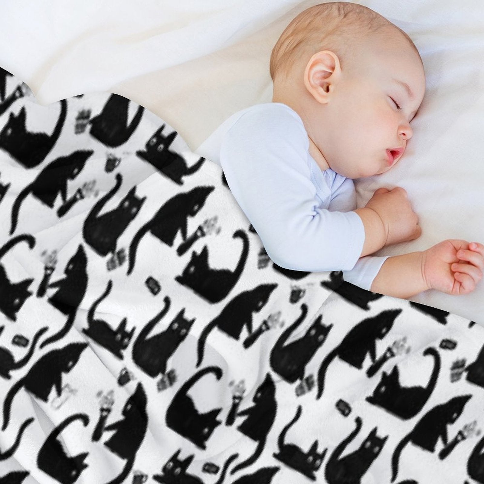 Bad Cats Knocking Stuff Over Sustainable Throw Blanket