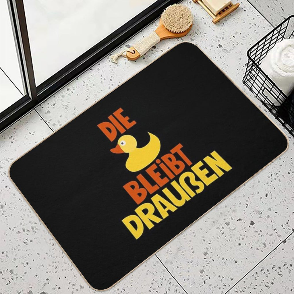 The Duck Stays Outside - Loriot - TV Kult  Anti-Trip Bath Mat