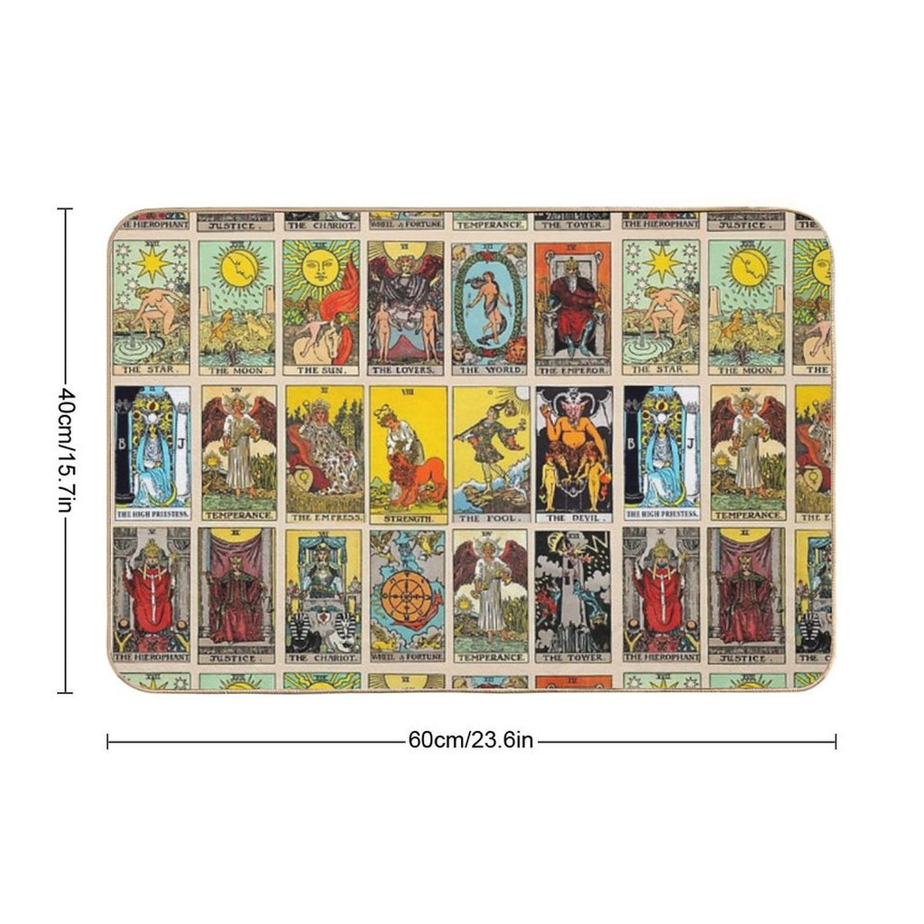 Tarot Cards  Anti-Trip Bath Mat