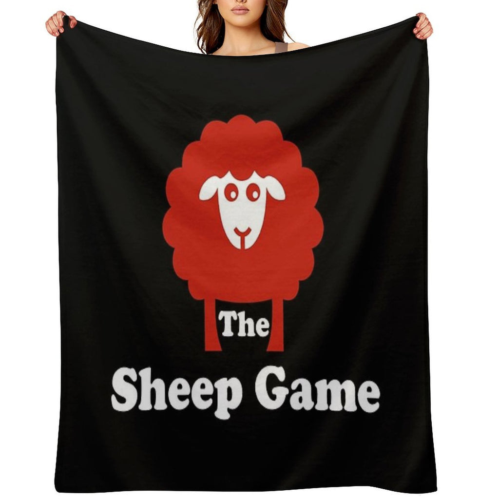 The Sheep Game Merch The Sheep Game Logo Premium Throw Blanket
