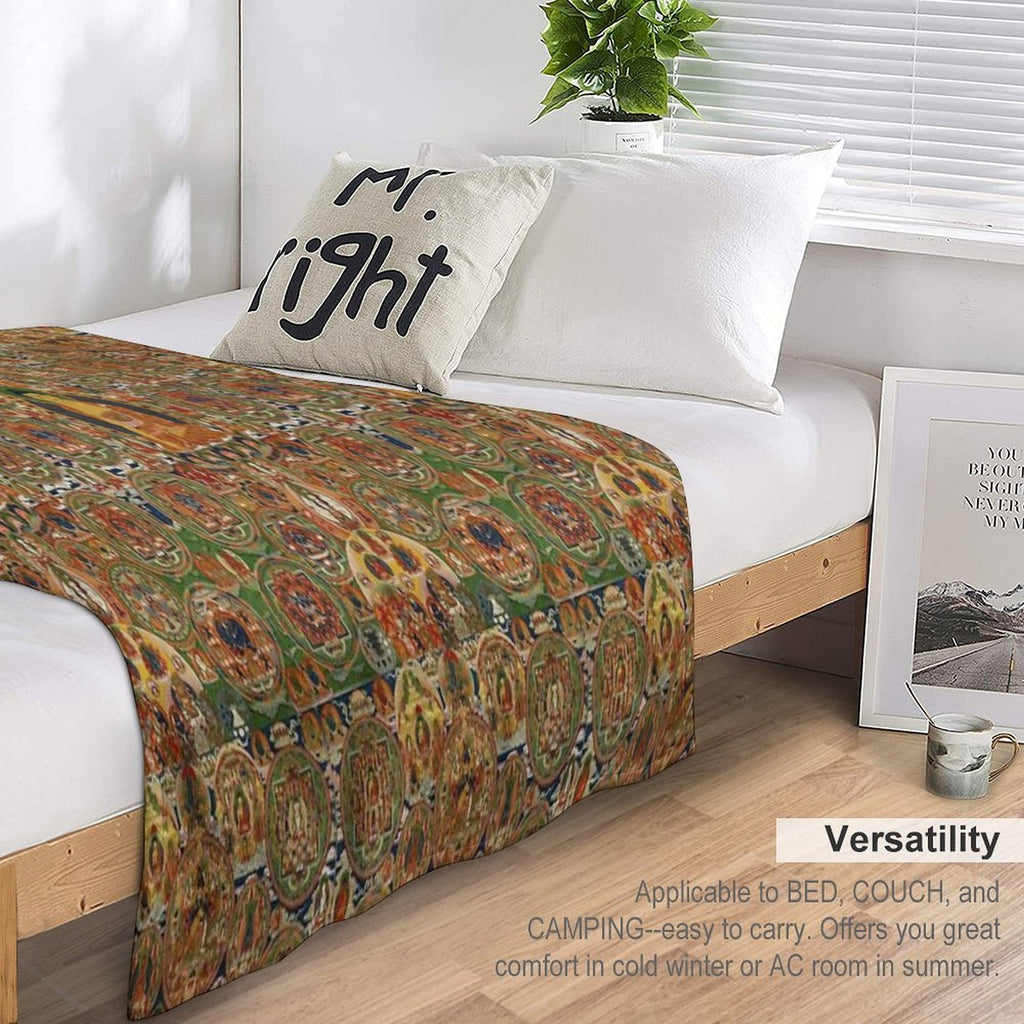 Buddha Velvety-soft Throw Blanket