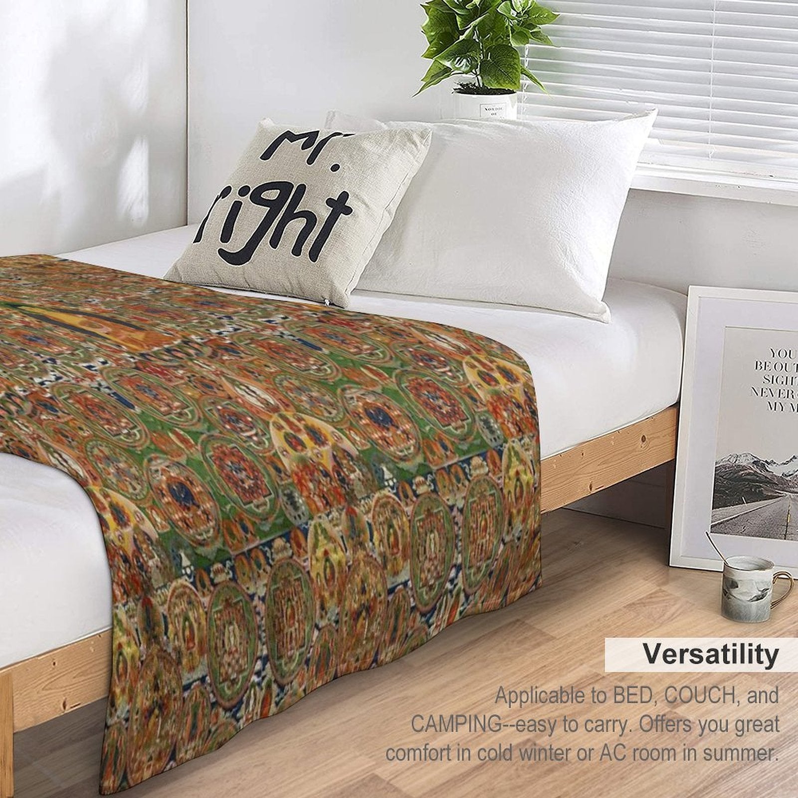 Buddha Velvety-soft Throw Blanket