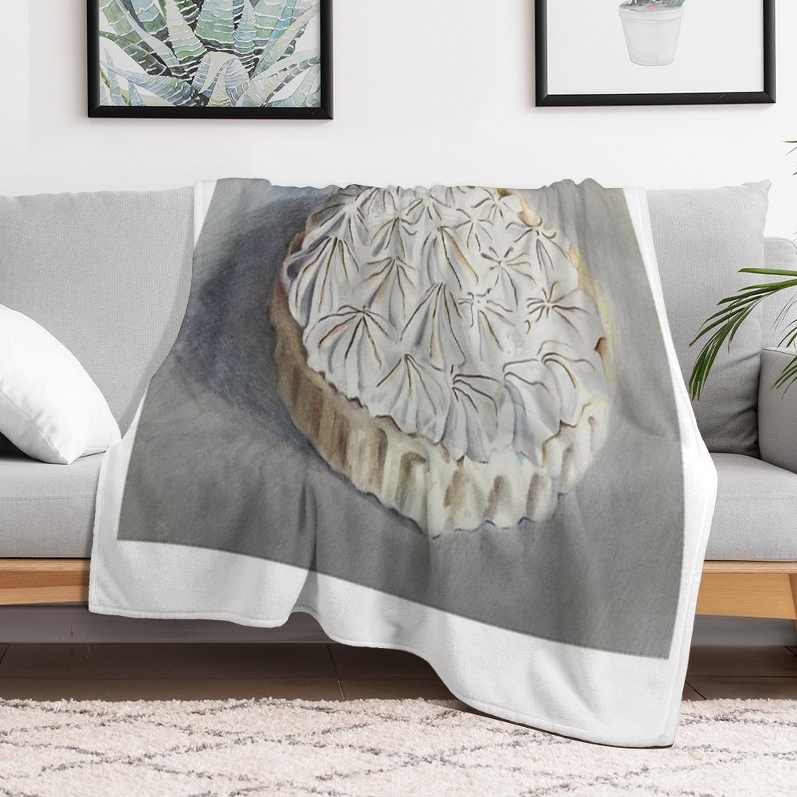 Lemon Meringue Pie Anti-pilling Throw Blanket