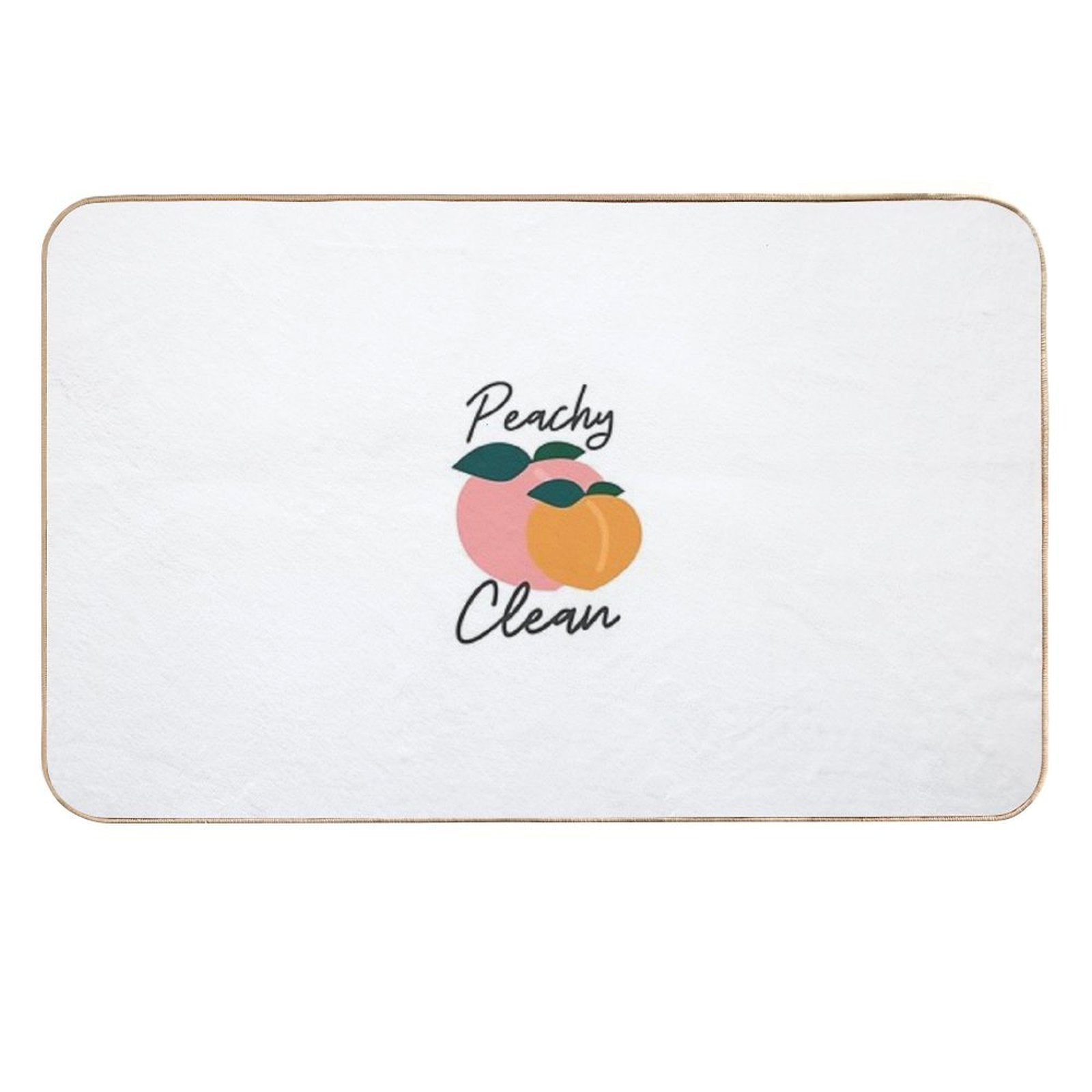 Peachy Clean Bathroom Printable  Repositionable Bath Mat