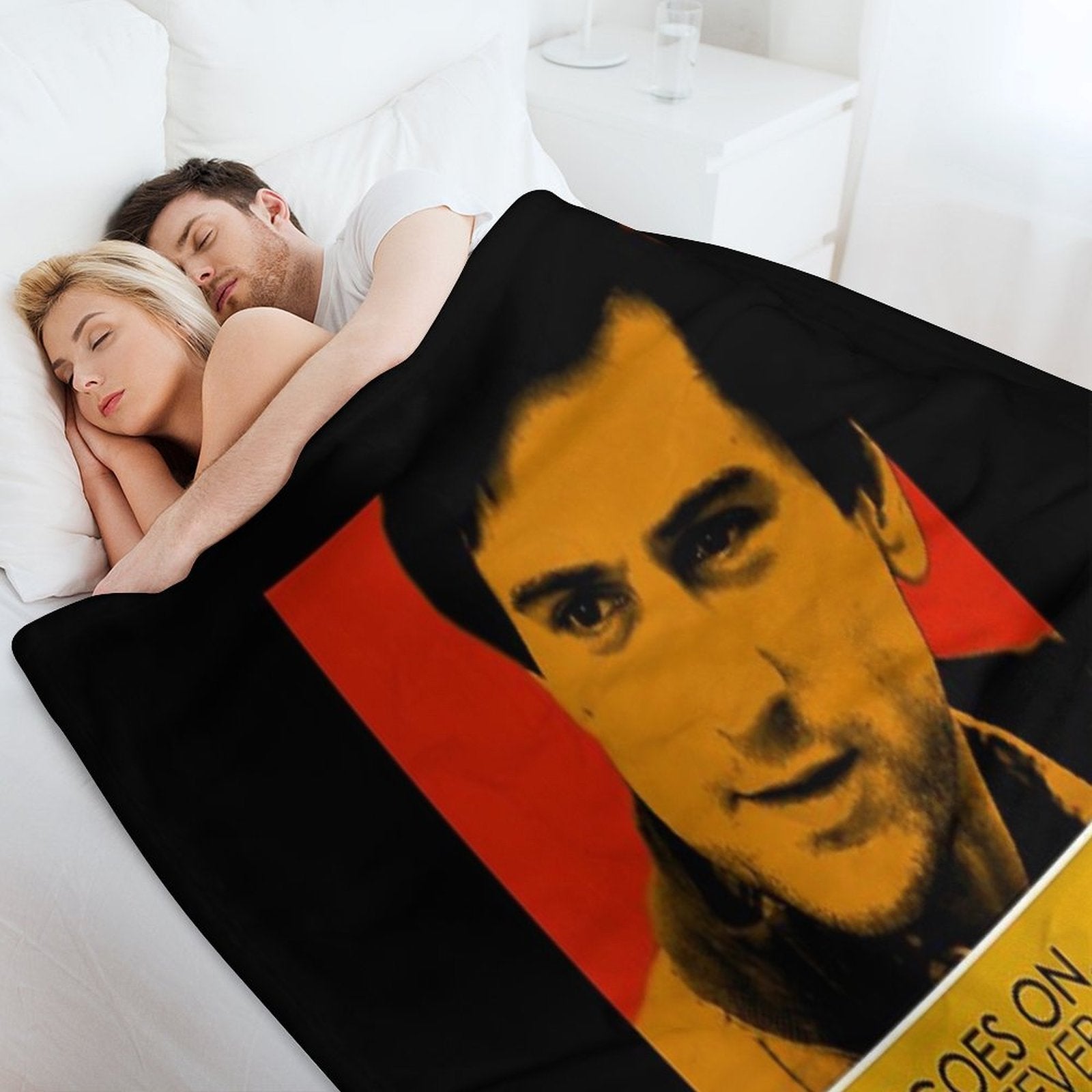 Robert De Niro Inspirational Quote Sustainable Throw Blanket