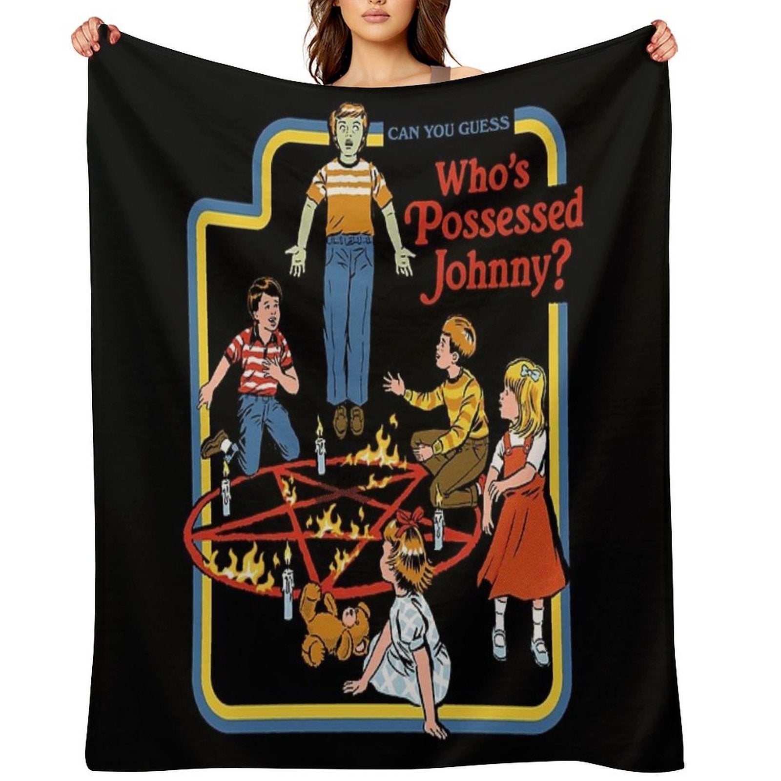 Who's Possessed Johnny Anti-pilling Throw Blanket