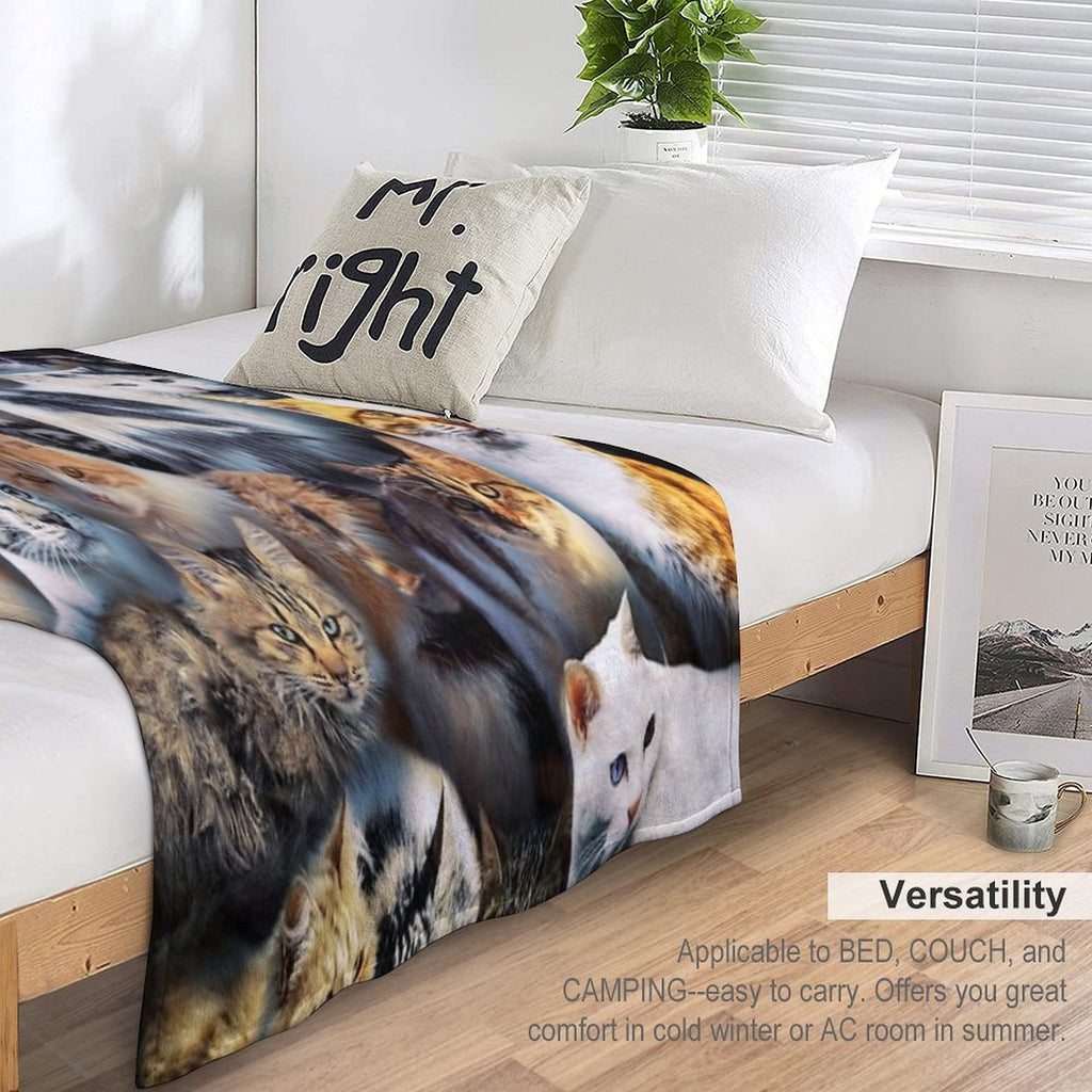 Stray Cats Velvety-soft Throw Blanket