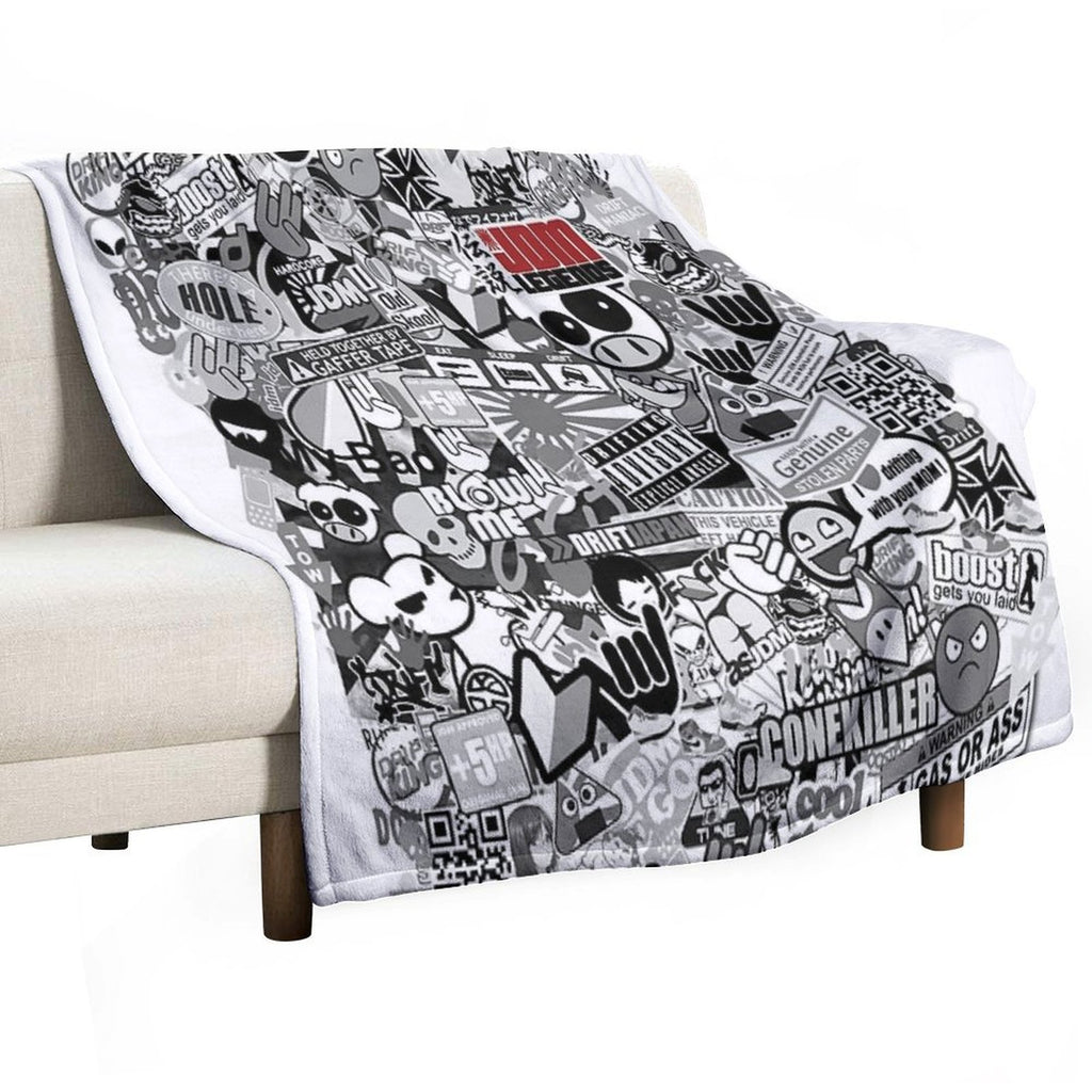 JDM LEGENGS Travel-friendly Throw Blanket