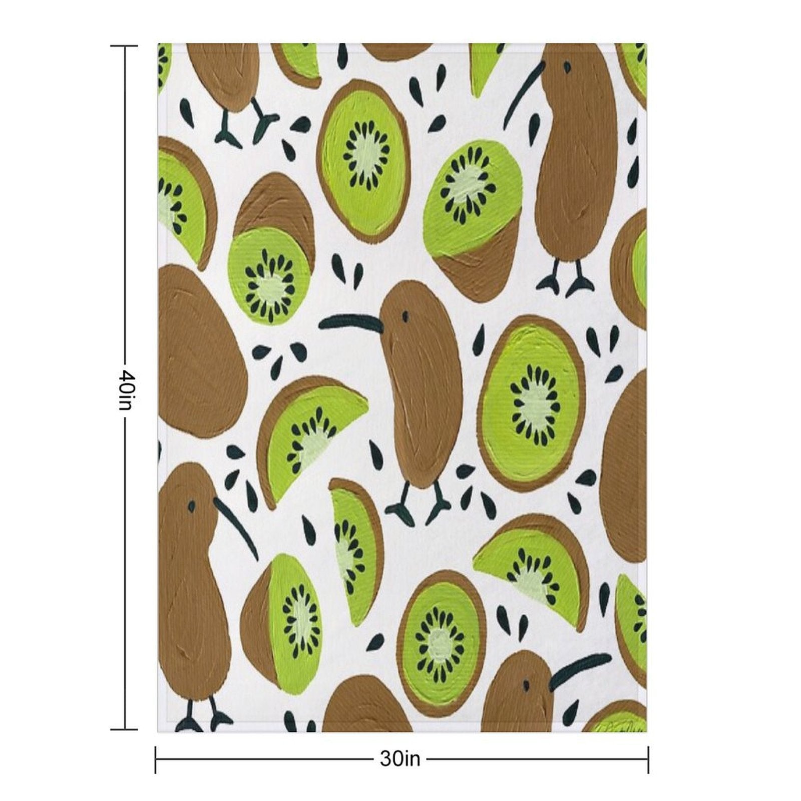 Kiwis & Kiwis Lightweight Throw Blanket