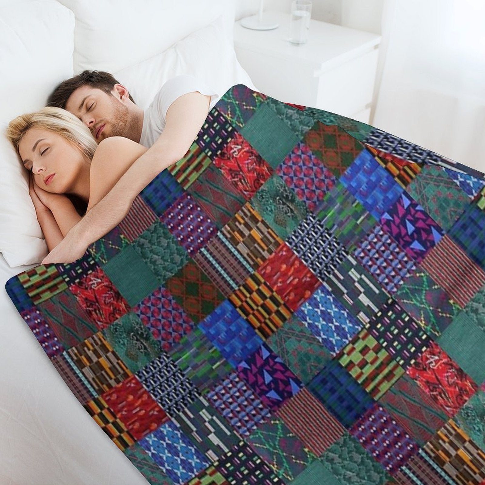 LONDON TRANSPORT FABRIC MONTAGE MOQUETTE SEAT COVER Lightweight Throw Blanket