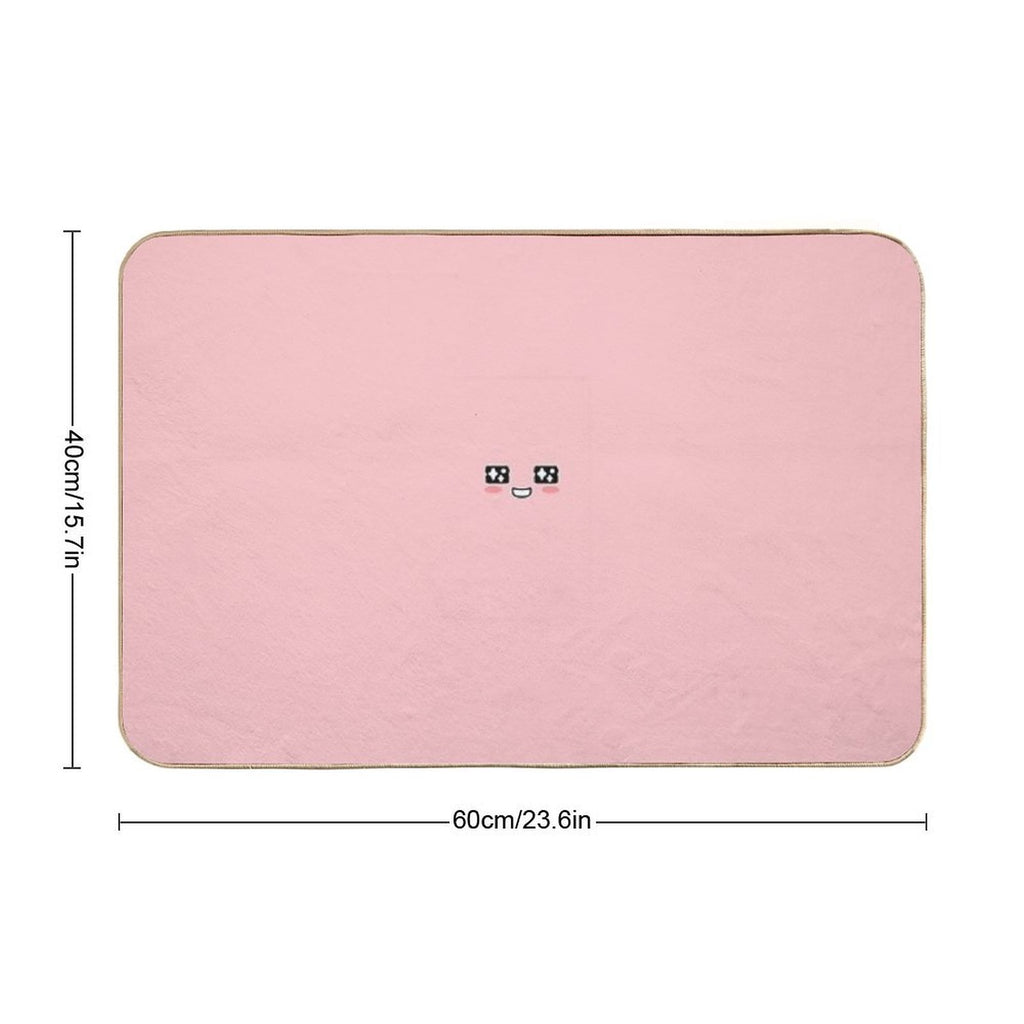KakaoTalk Friends Apeach Face (카카오톡)  Fade-Resistant Bath Mat