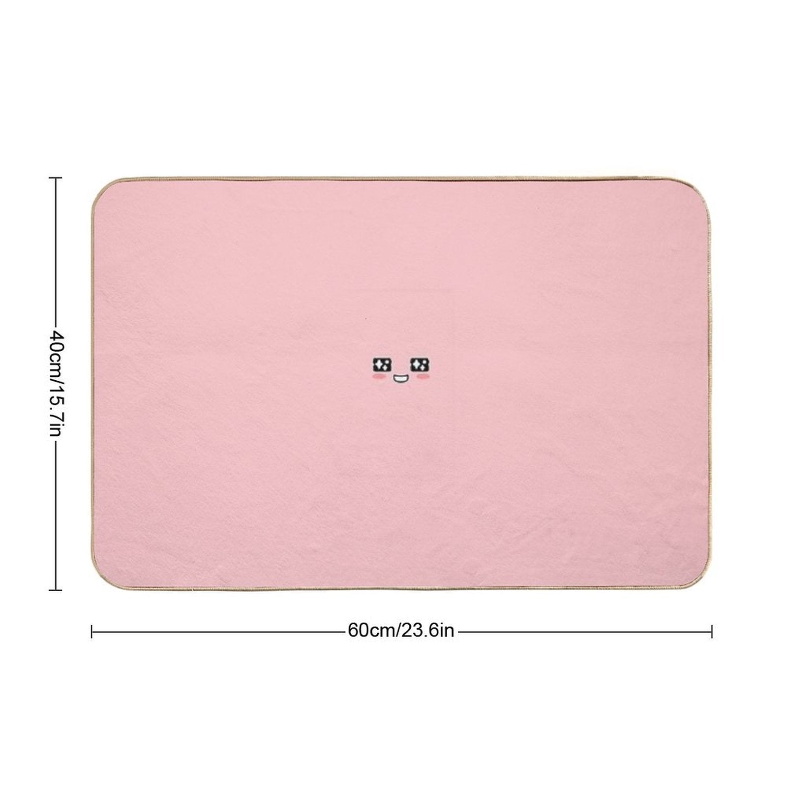KakaoTalk Friends Apeach Face (카카오톡)  Fade-Resistant Bath Mat