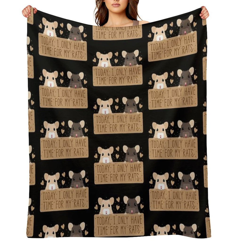 Today, I Only Have Time for My RATS Durable Throw Blanket